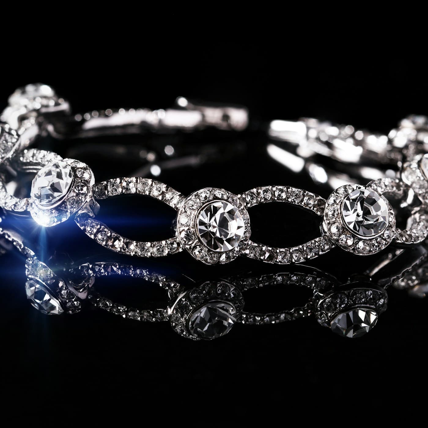 Crystal Pavé Tennis Bracelet