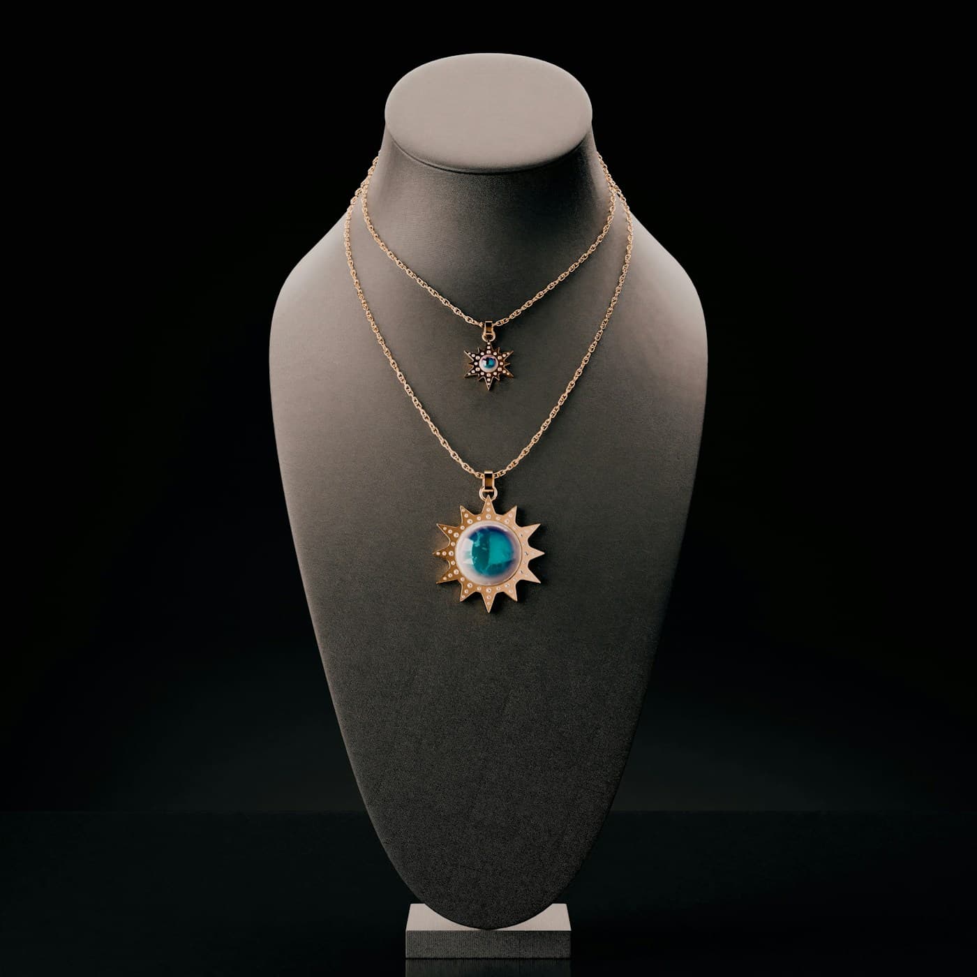 Celestial Sun Pendant Necklace