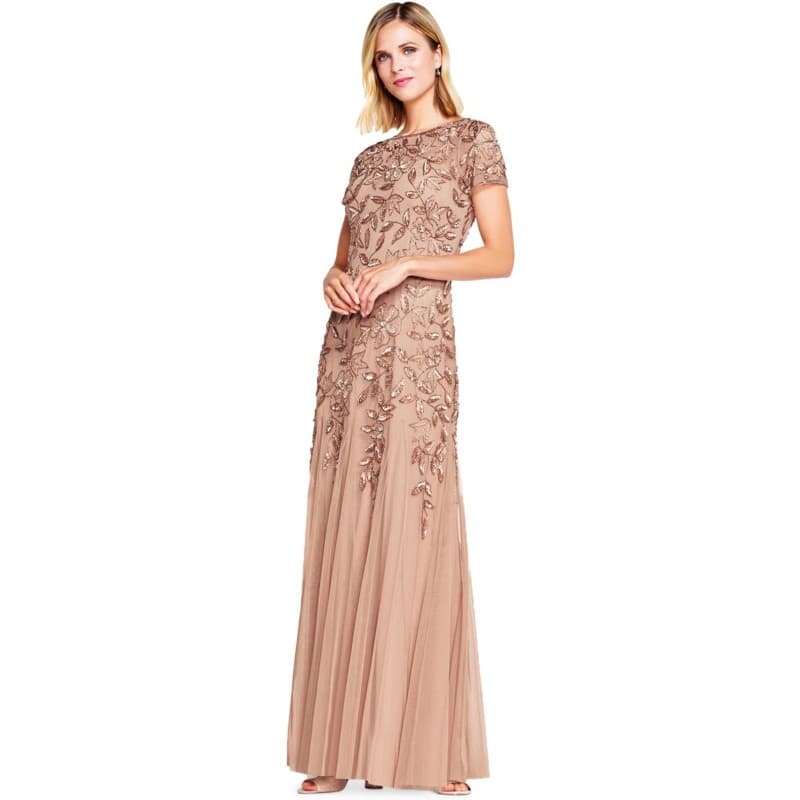 Mikado Ankle-Length Occasion Dress